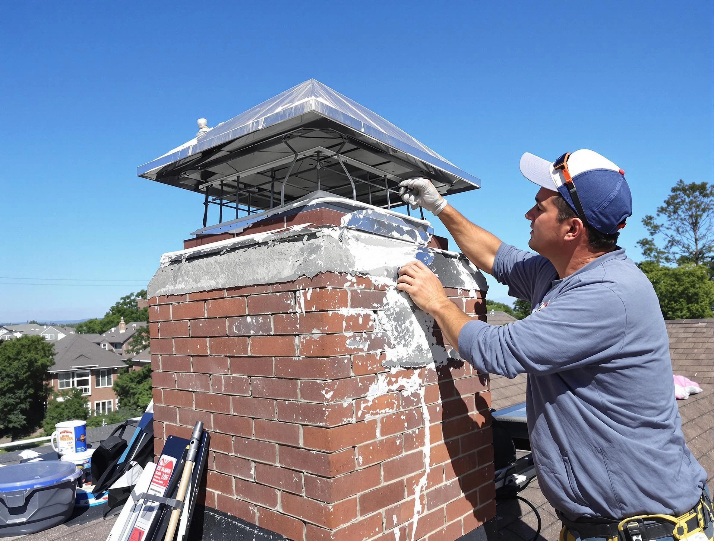 Chimney Crown Services service in Heron Bay, GA